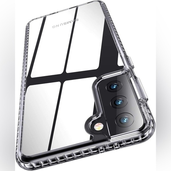 Case Samsung Galaxy S21 6.2” Anti-Yellowing Clear + Stand - Picture 1 of 6